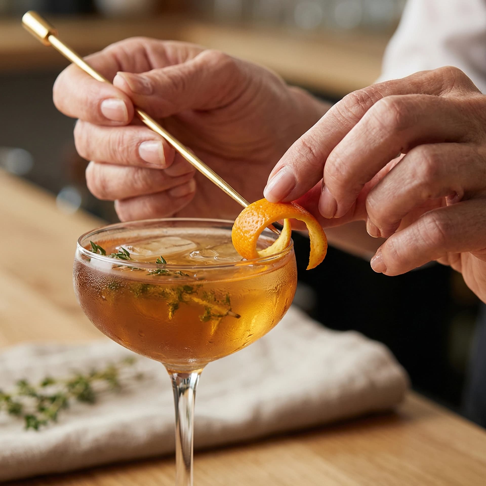 Professional bartender