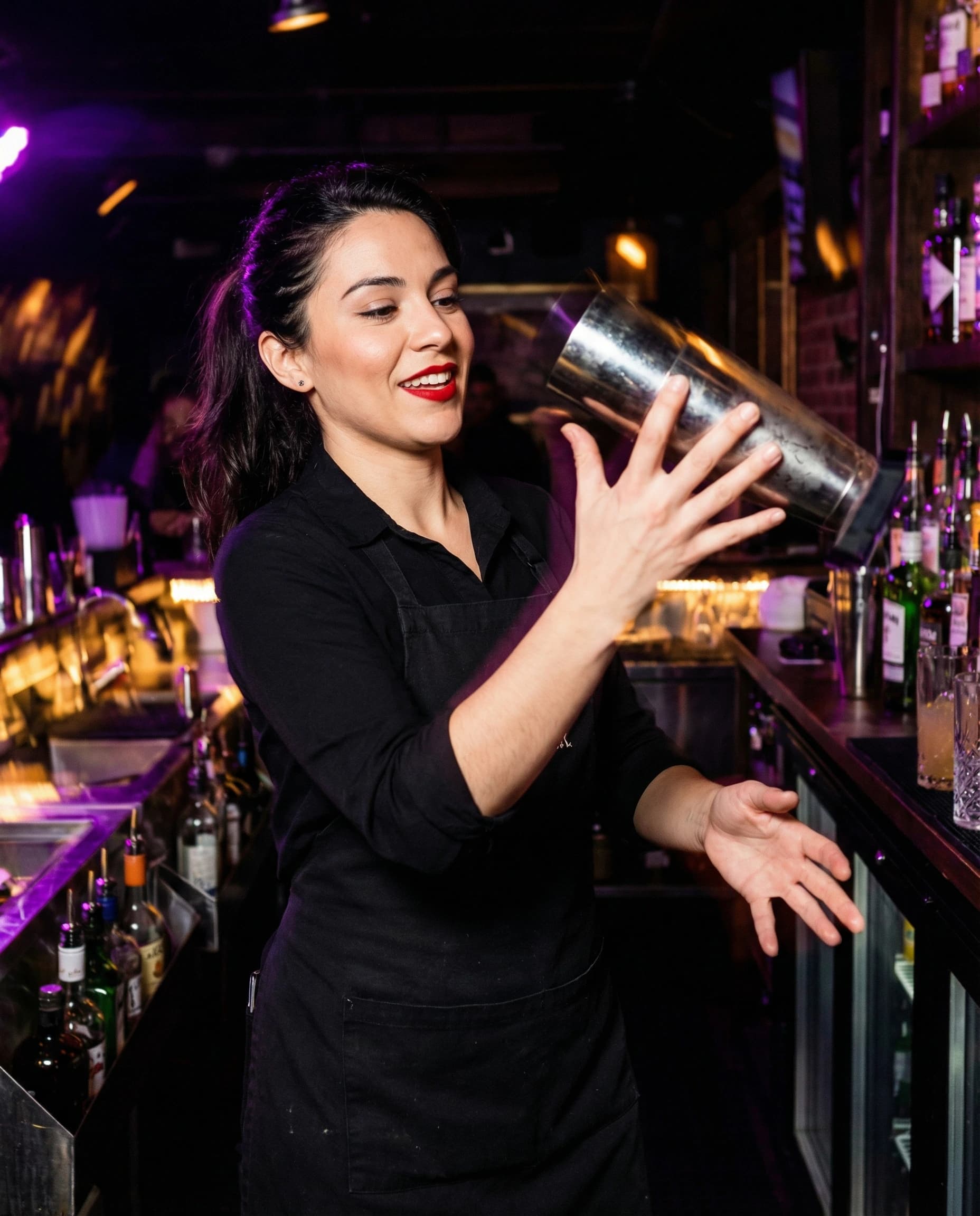 Bartender shaking